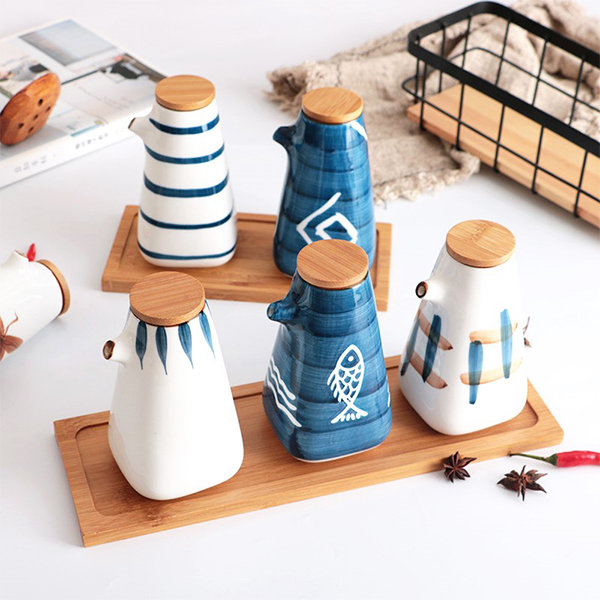 BLUE STRIPE PORCELAIN KITCHENWARE