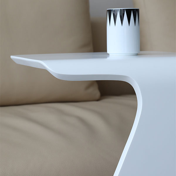 Stylish Movable Side Table - Wood - Gray - White - 4 Colors