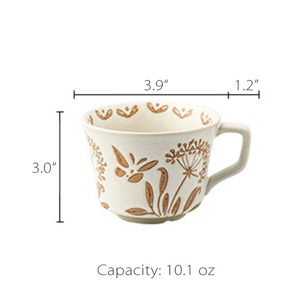 Floral Coffee Mug - Glass, Ceramic - 4 Styles - ApolloBox