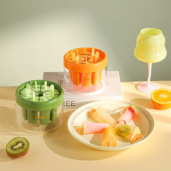 Shaped Popsicle Molds Cute Stripe Shape Ice Pop Molds Silicone 4 Cavities  Popsicle Moulds for Kids Adults Ice Cream Mold Cake Pop Molds Homemade