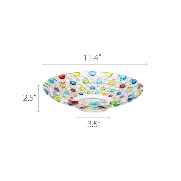 Wholesale Color Creative Glass Bowls Raindrop Fruit Bowl Kitchen