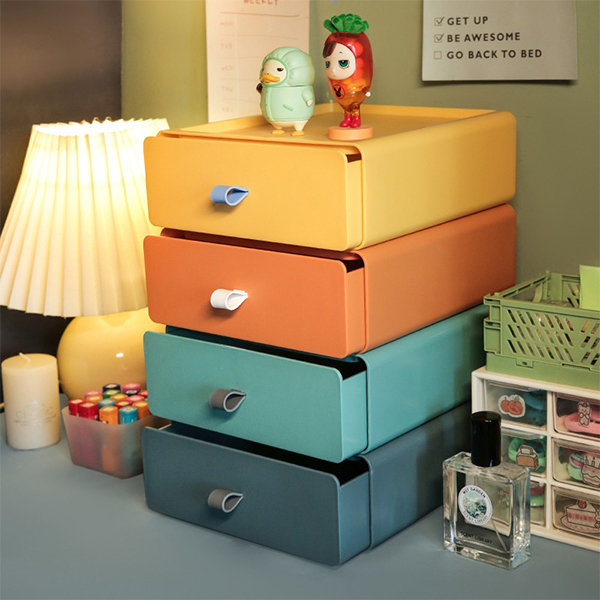 Stackable Storage Drawer Organizer - Green - Blue - 8 Colors from Apollo Box