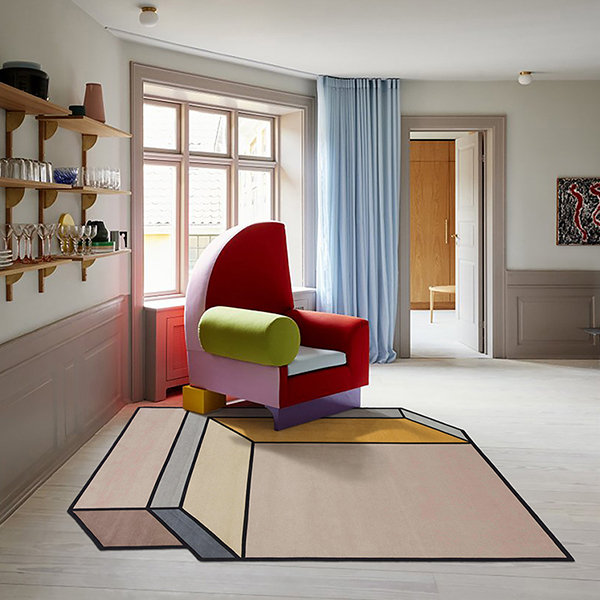 Irregular Shaped Rug - Wool - White - 3 Sizes - ApolloBox