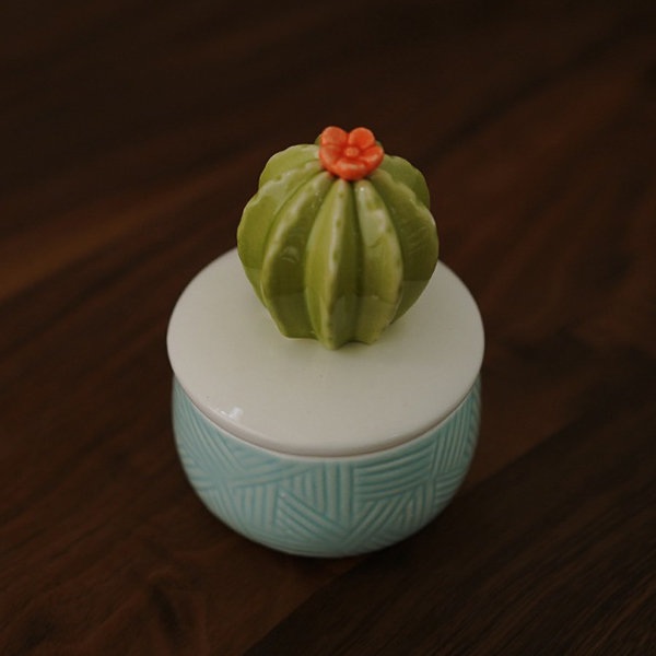 Cactus Jewelry Storage Tray - Ceramic - ApolloBox