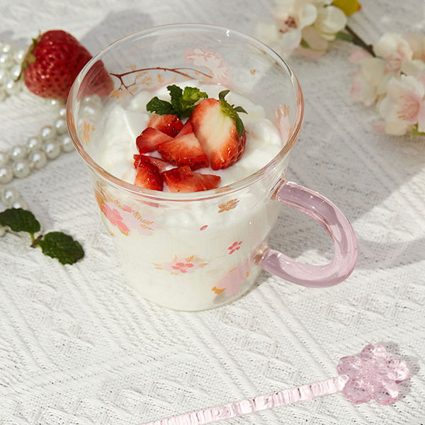 Cherry Blossom Glass Cup from Apollo Box