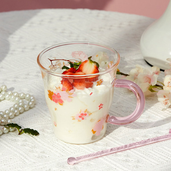 Cherry Blossom Glass Cup from Apollo Box