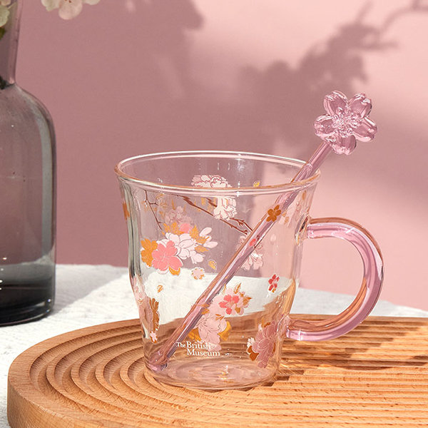 Cherry Blossom Glass Cup from Apollo Box