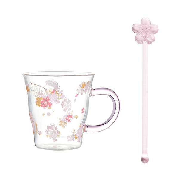 Cherry Blossom Glass Cup from Apollo Box