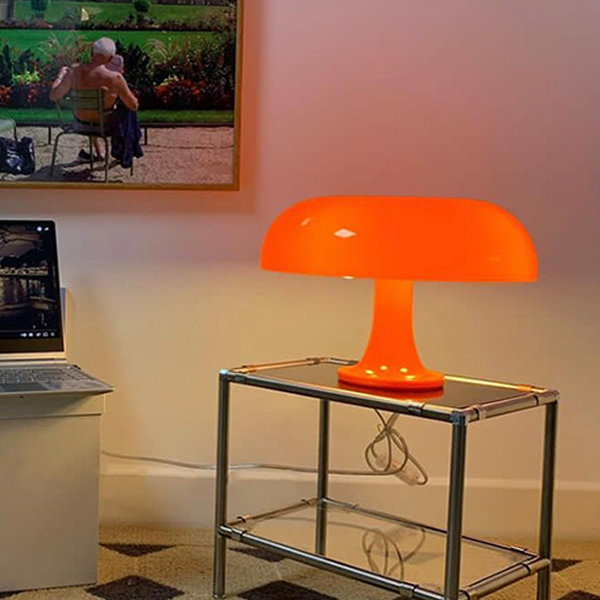 Mushroom Table Lamp - Acrylic - Orange