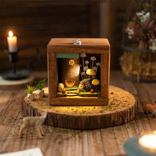 Cartoon Forest Decor - With Light - Wood - Artificial Plant