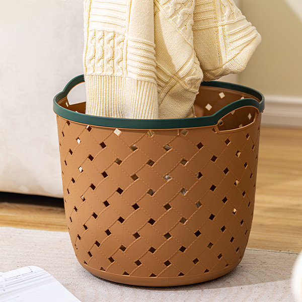 Handheld Laundry Basket - Polypropylene - White - 3 Colors
