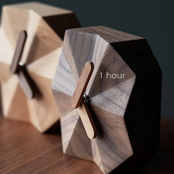 Creative Clock - Home Decor - Cherry Wood - Black Walnut Wood from Apollo  Box