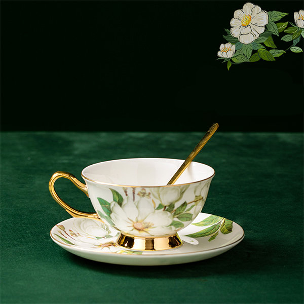 Floral Or Bird Tea Set from Apollo Box