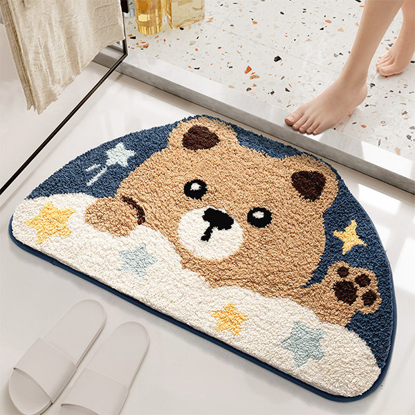 Cute Little Duck Bath Mat, Water-Absorbent Mat for Bath Shower