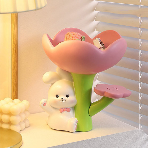 Cute Tulip Rabbit Organizer - Resin - ApolloBox