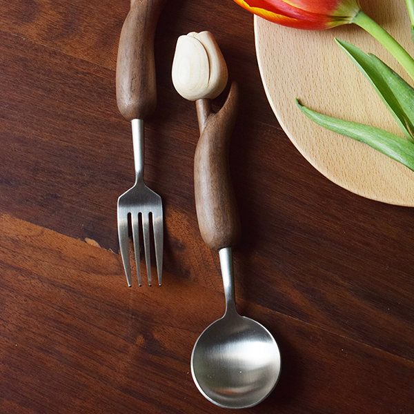 Modern Black Flatware from Apollo Box