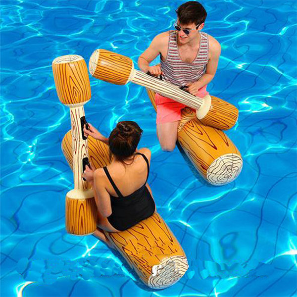 Swimming Inflatable Boat - PVC - Orange - Yellow