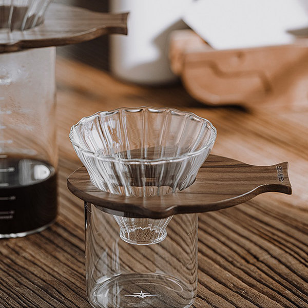 Glass Coffee Pour Over Set, Stripped Pattern Glass Coffee Maker Set,  Minimalist Coffee Dripper, V60 Coffee Filter, Hand Brew Coffee Tools 