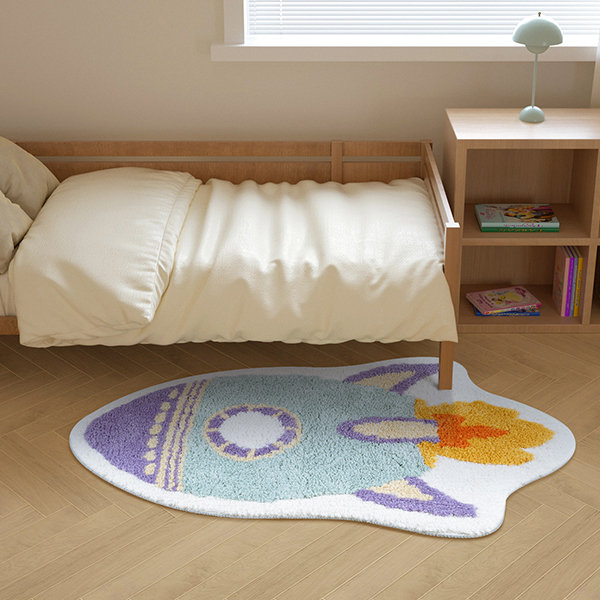 Bedroom Cute Rug - Polyester - Boat - Rocket - 3 Patterns from Apollo Box