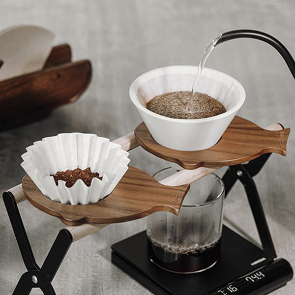 Pour Over Stand Coffee Stand Drip Stand Coffee Filter Stand Wood Drip Stand  Stand for Coffee Filter 