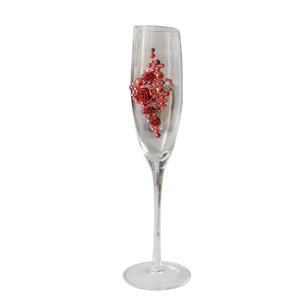 Glass Champagne Cup - 304 Stainless Steel - ApolloBox