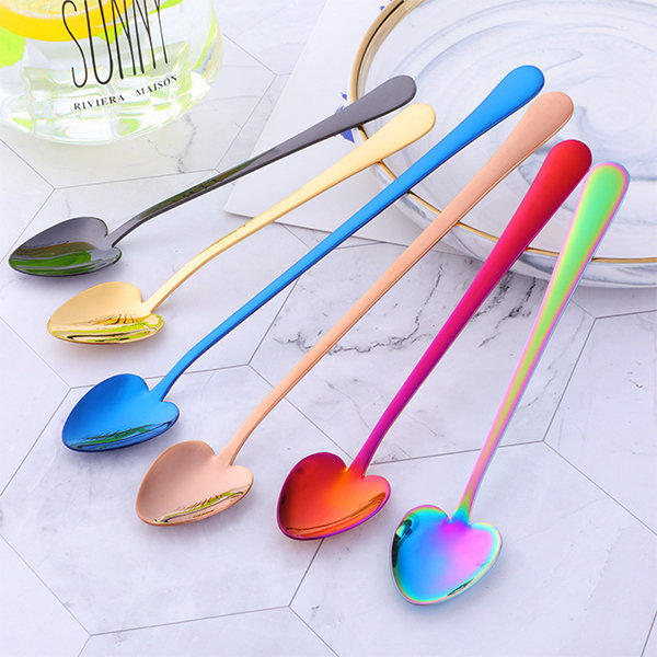 Creative Stainless Steel Spoon - White - Gold - Purple - 8 Colors from  Apollo Box