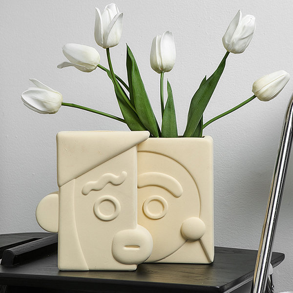 Creative Abstract Face Vase - Ceramic - 2 Patterns
