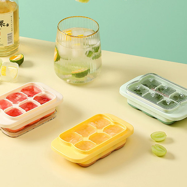 Mini Ice Cube Mold - Green - Pink - Yellow - ApolloBox