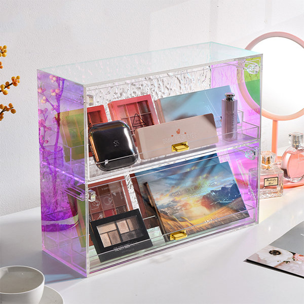 Acrylic Cosmetic Storage Box - Colorful - ApolloBox