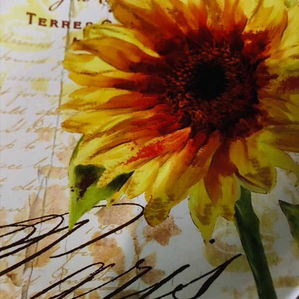 Ceramic Sunflower Artist Palette from Apollo Box