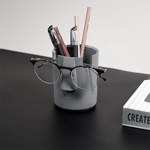 Cement Pen Holder For Glasses - Gray - White - 4 Colors from Apollo Box