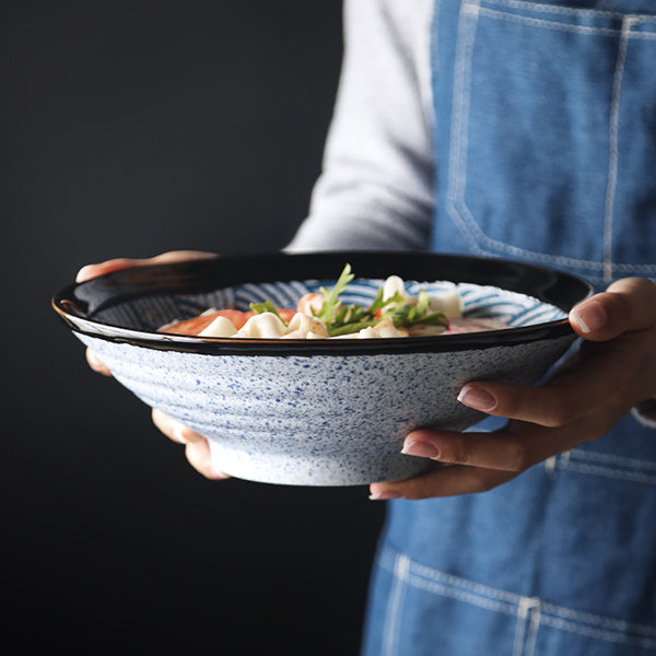 Cute Ocean Ramen Bowl - Ceramic - Crab - Pufferfish - ApolloBox