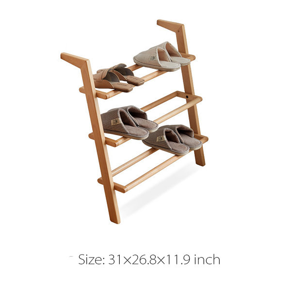 Easy Use Shoe Rack - Solid Wood - 2 Styles Available - ApolloBox