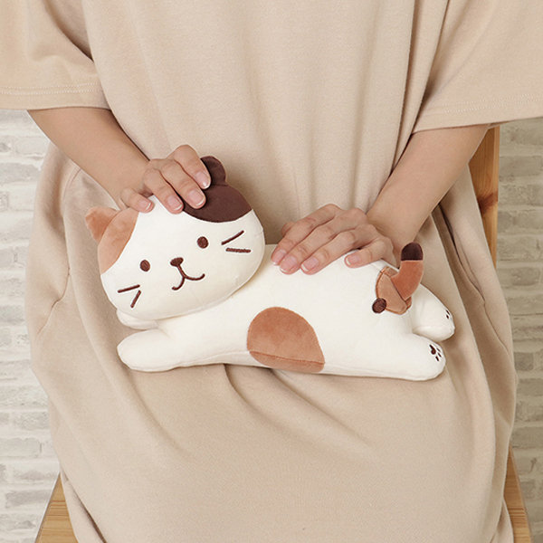 Cute Cat Pillow - 3D Cotton - Beige - Khaki - White - 6 Colors