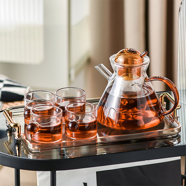 Retro Glass Teapot Set - ApolloBox