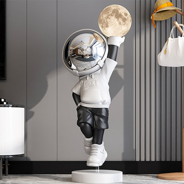 Astronaut with Moon in Hand Decoration - Resin - Space Collection