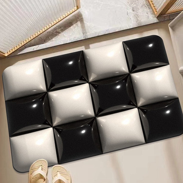 Checkerboard Bath Mat