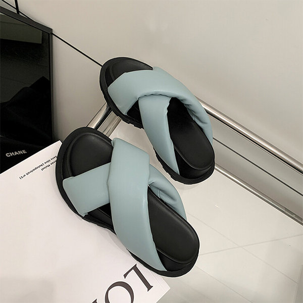 Cross on sale strap slippers