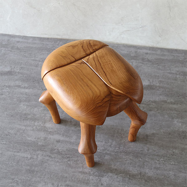 Creative Artistic Ottoman - Teak Wood