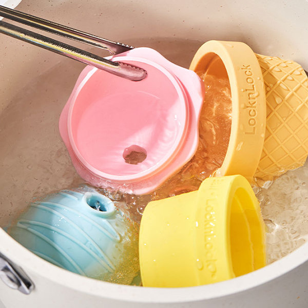 Ice Cream Inspired Ice Ball Mold - Silicone - Pink - Yellow - 6 Colors -  ApolloBox