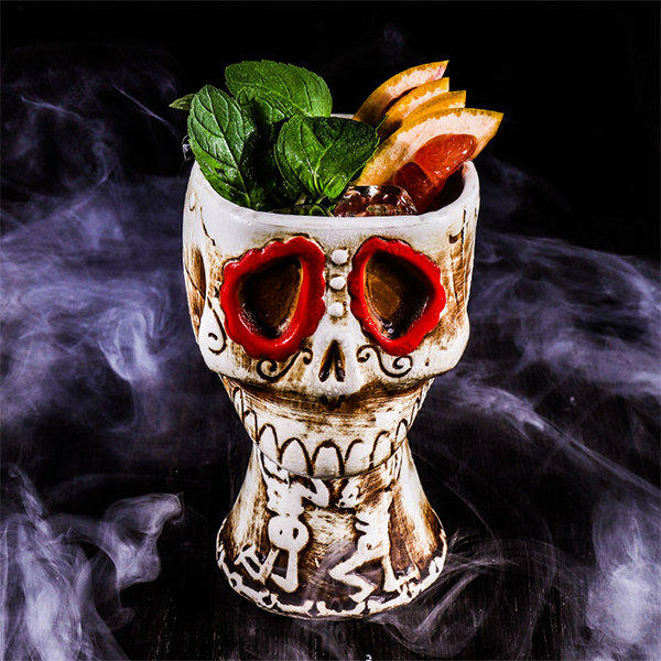 Skeleton Martini Glass