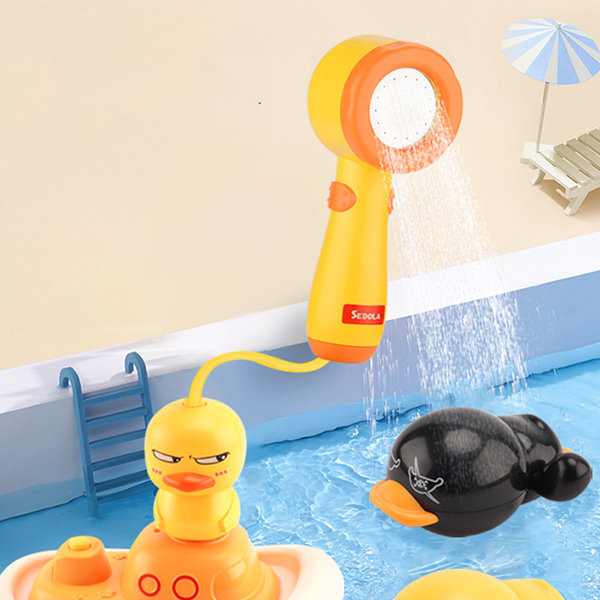 Yellow Duck Water Spray Toy - Plastic - ApolloBox