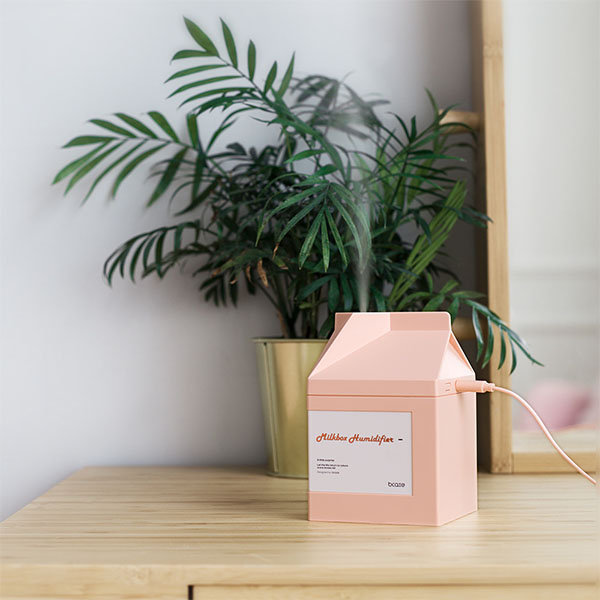 Milk Box Humidifier - Pink - White - ApolloBox