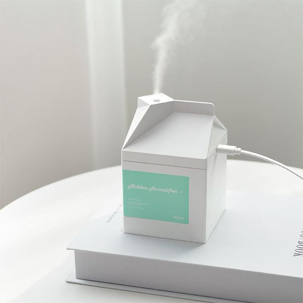 LED Humidifier - Essential Oil Diffuser - Black - White from Apollo Box