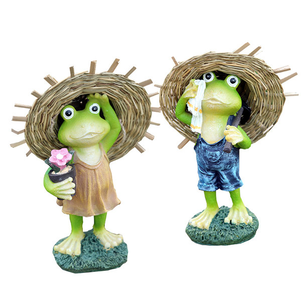 2023-garden Pond Decor Resin Frog Statues For Garden,miniature Frog  Figurines, Outdoor Garden Pond Decorations Statues & Indoor Desktop Frog  Ornament(