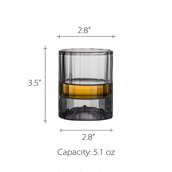 Whiskey Glass - Crystal Glass - Modern Design - ApolloBox