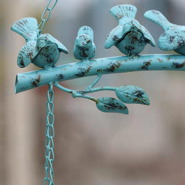 Beautiful Bird Feeder - Iron - Blue - Green image