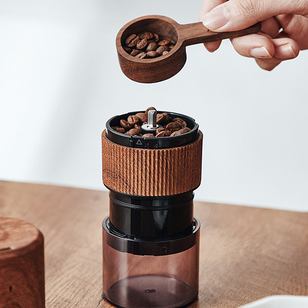 Vintage Manual Coffee Grinder - Iron - Ceramic - Black - ApolloBox