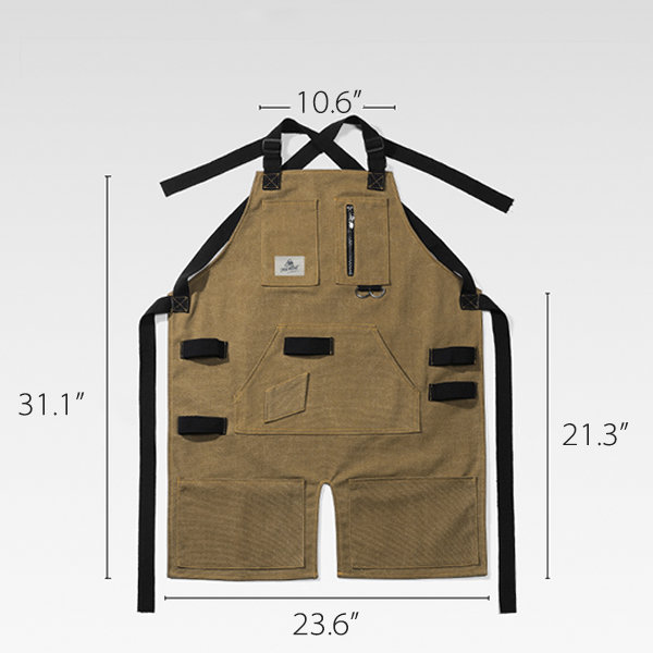 Canvas Apron (Khaki)