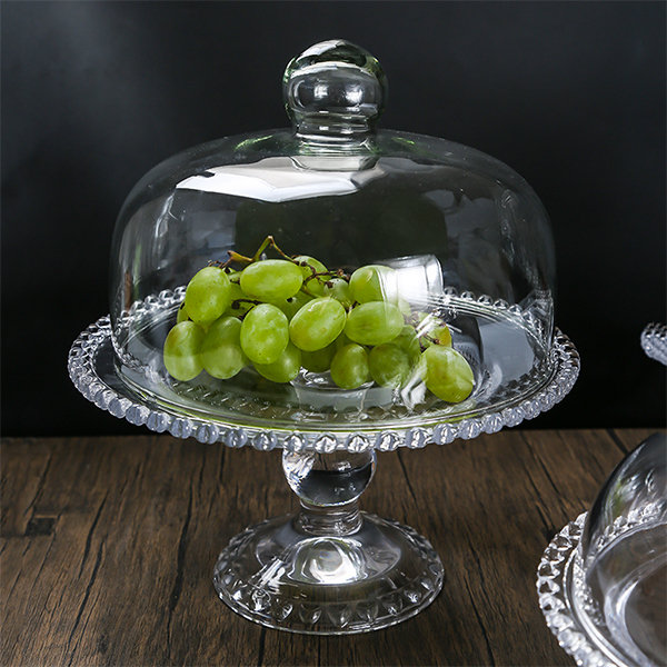 Transparent Glass Dessert Tray - Oval - Rectangle - 4 Patterns - ApolloBox